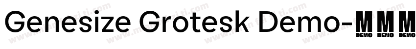 Genesize Grotesk Demo字体转换